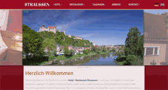 Desktop Screenshot of hotel-straussen.de